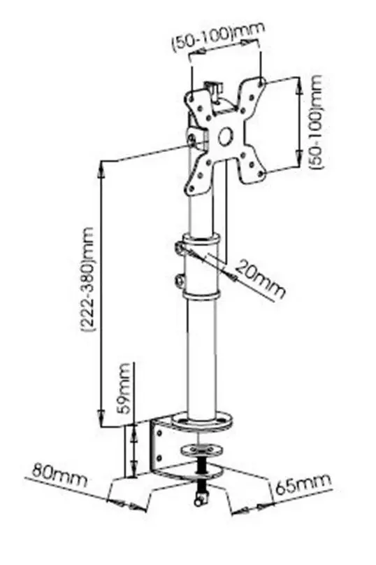 Кронштейн для монитора Techly ICA-LCD 500BK 13