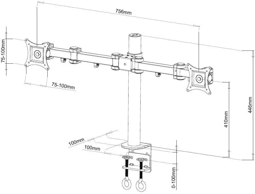 Кронштейн для мониторов Techly ICA-LCD 482-D 13