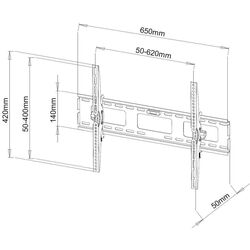 Кронштейн для телевизора Techly 301276 (Black) Thumb