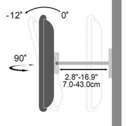 Suport pentru televizor Techly 301429 (Black) Thumb