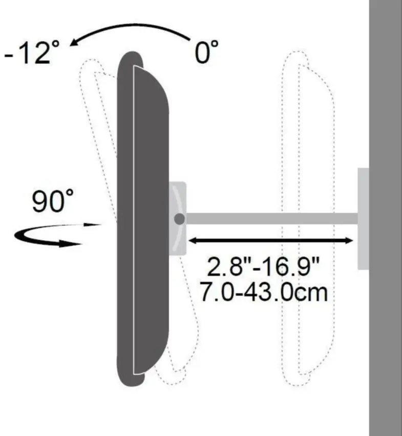Suport pentru televizor Techly 301429 (Black) - 2