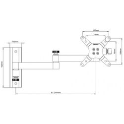 Кронштейн для телевизора Techly ICA-LCD 104BK 13