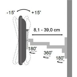 Кронштейн для телевизора Techly ICA-LCD 104BK 13