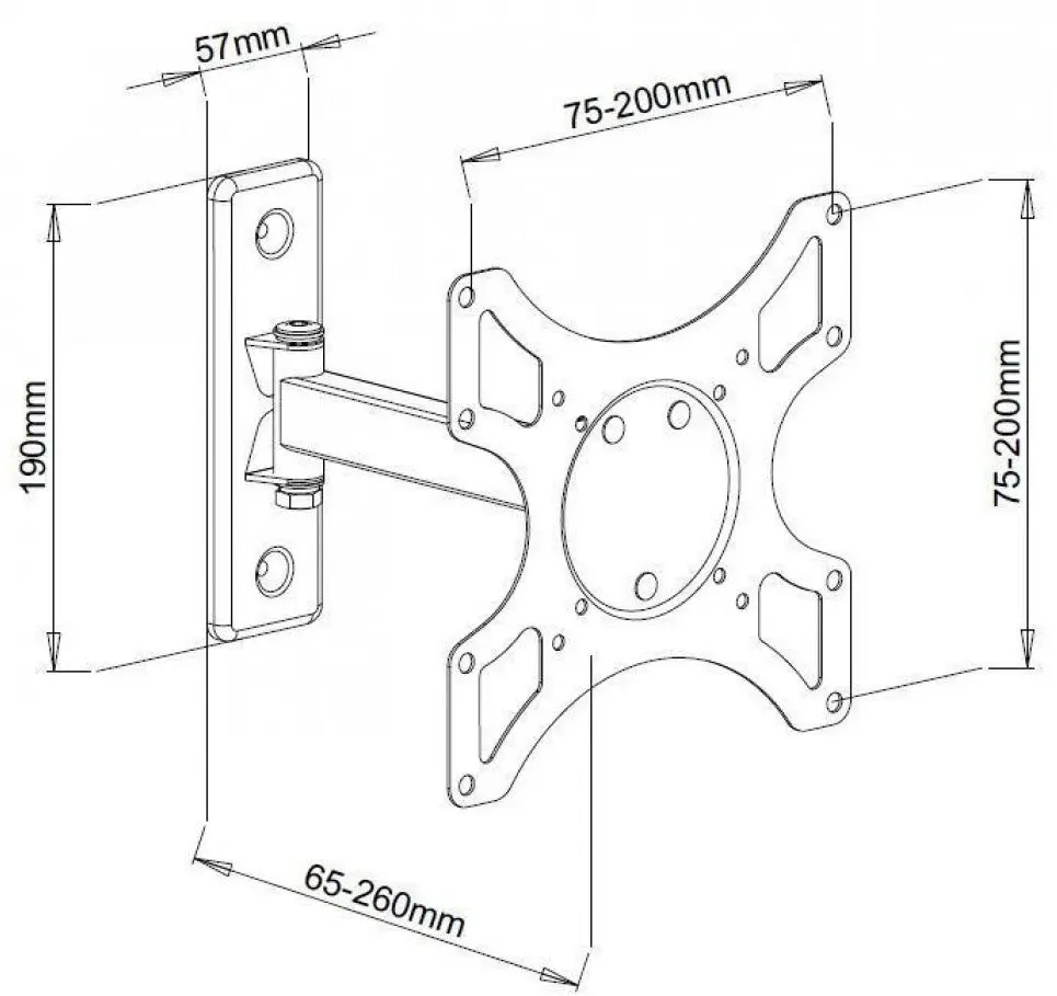 Кронштейн для телевизора Techly ICA-LCD 2901WH 19