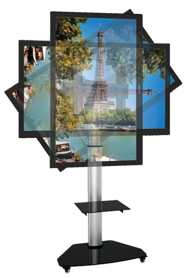 Мобильная подставка для телевизора Techly ICA-TR3SL (Silver/Black) - 6