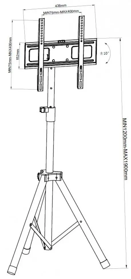 Suport pentru televizor Techly ICA-TR17T2 17
