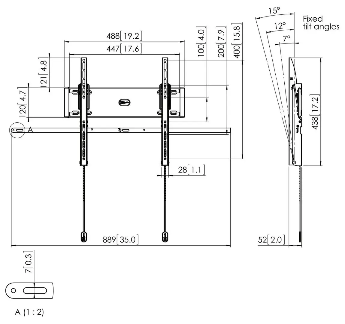 Suport pentru afișaje de informații Vogel'S PFW4410 42-55