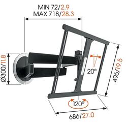 Кронштейн для телевизора Vogel'S Next 7345 40-65