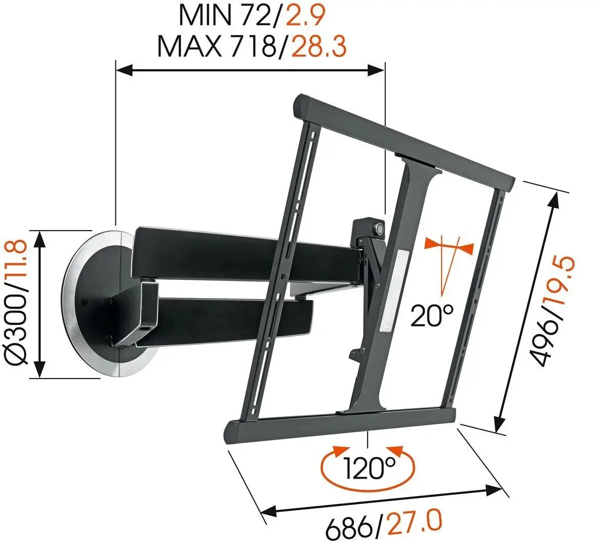 Кронштейн для телевизора Vogel'S Next 7345 40-65