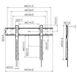 Кронштейн для телевизора Vogel'S PFW6800 55-80