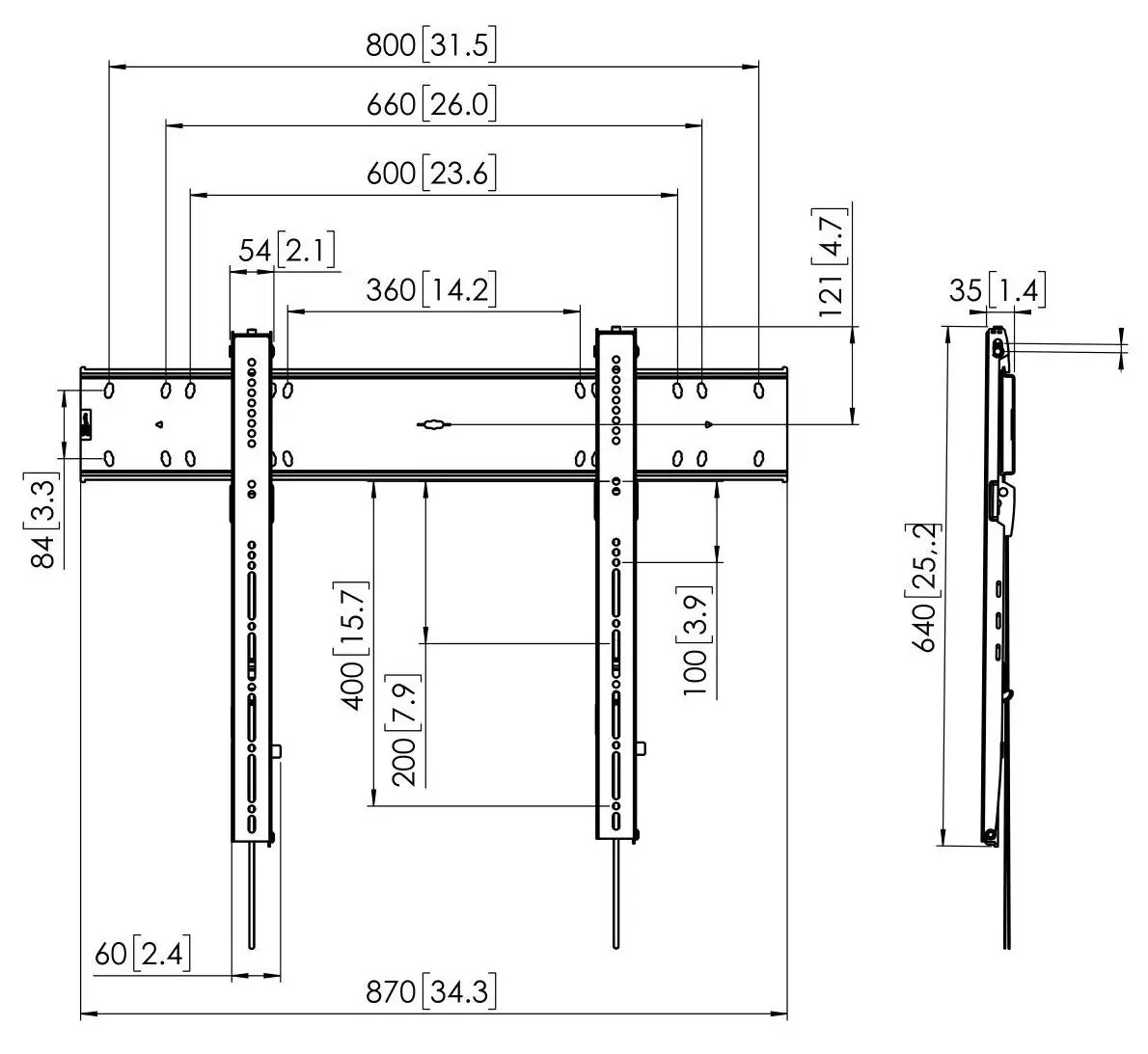 Кронштейн для телевизора Vogel'S PFW6800 55-80