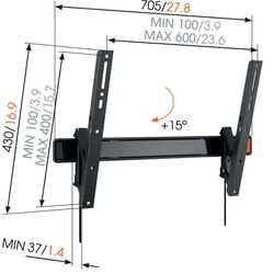 Кронштейн для телевизора Vogel'S W50810 40-65