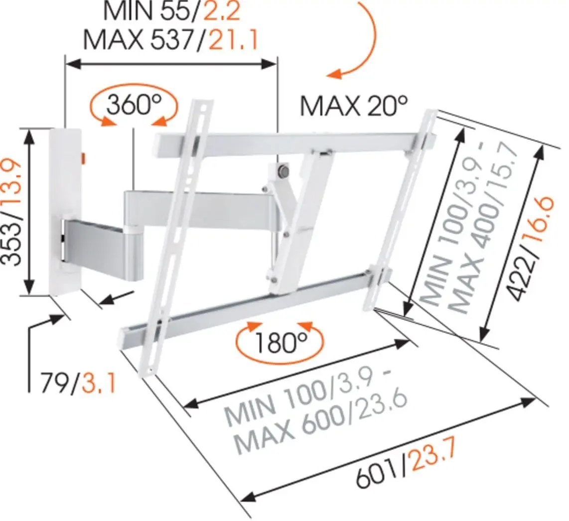 Suport pentru televizor Vogel'S W53081 40-65