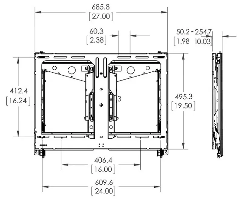 Кронштейн для видеостен Vogel'S PFW6880 37-65'' (Black) - 2