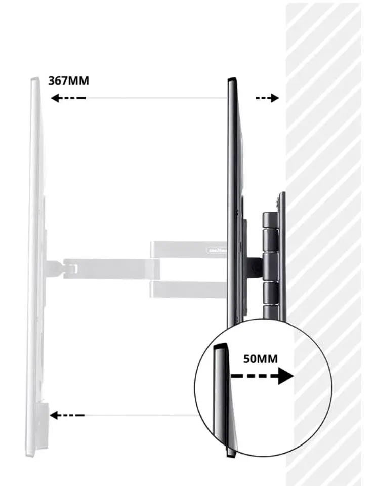 Кронштейн для телевизора VonHaus 3005024 13-27 (Black) - 3