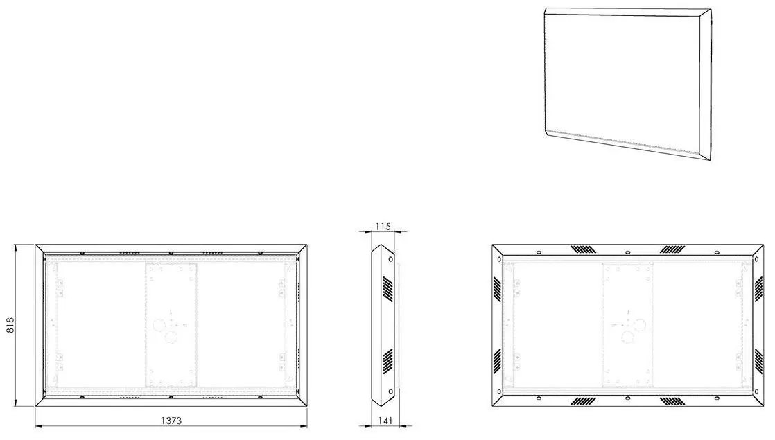 Rama pentru panou informativ Vogel's POA 9602 (Black)