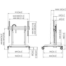 Suport motorizat pentru televizor Vogel's Rice 5205 (Black) Thumb