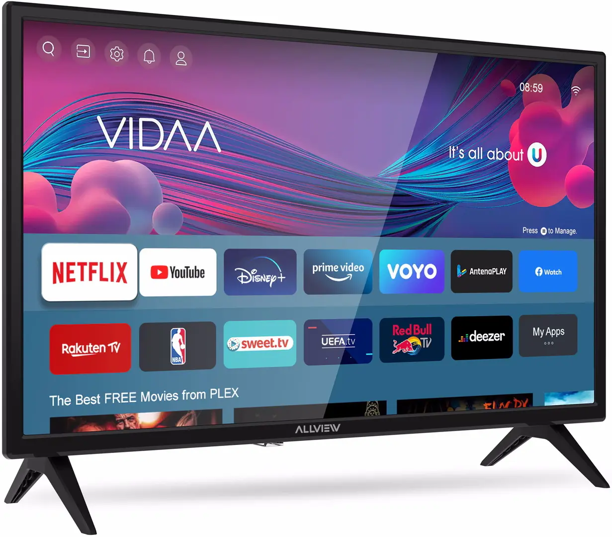 Телевизор Allview 24IPLAY6000-H LED HD Smart (Black) - 2