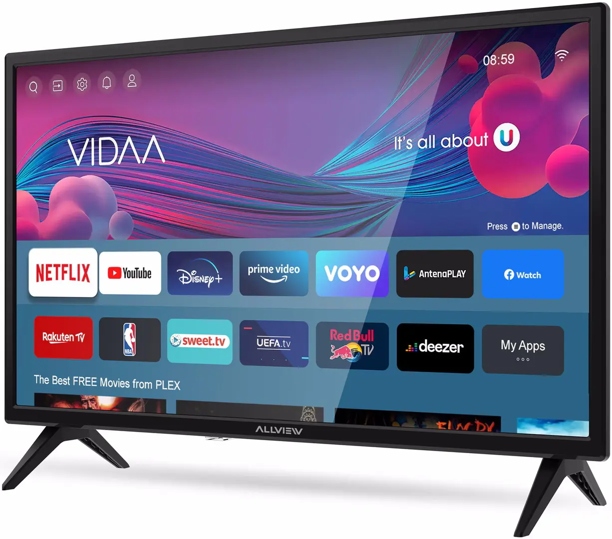 Телевизор Allview 24IPLAY6000-H LED HD Smart (Black) - 3