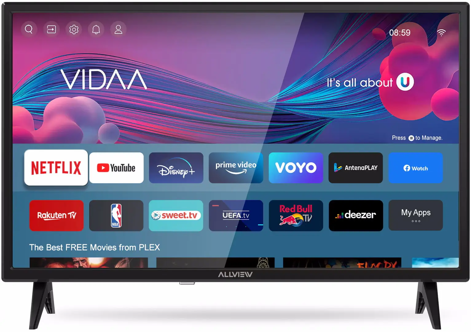 Телевизор Allview 24IPLAY6000-H LED HD Smart (Black)