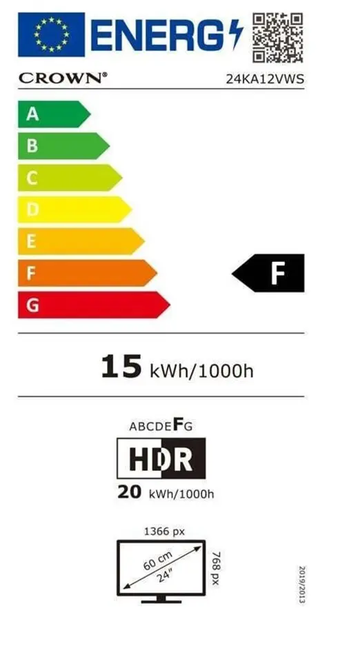 Телевизор Crown 24KA12VWS LED HD Smart (Black)