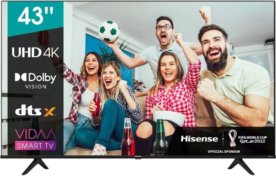 Телевизор Hisense 4K UHD Smart 43A6BG (Black)