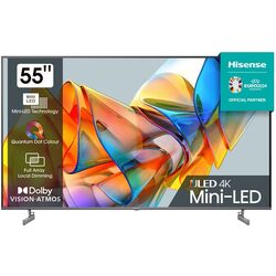 Televizor Hisense 4K UHD Smart 55U6KQ (Dark Gray)