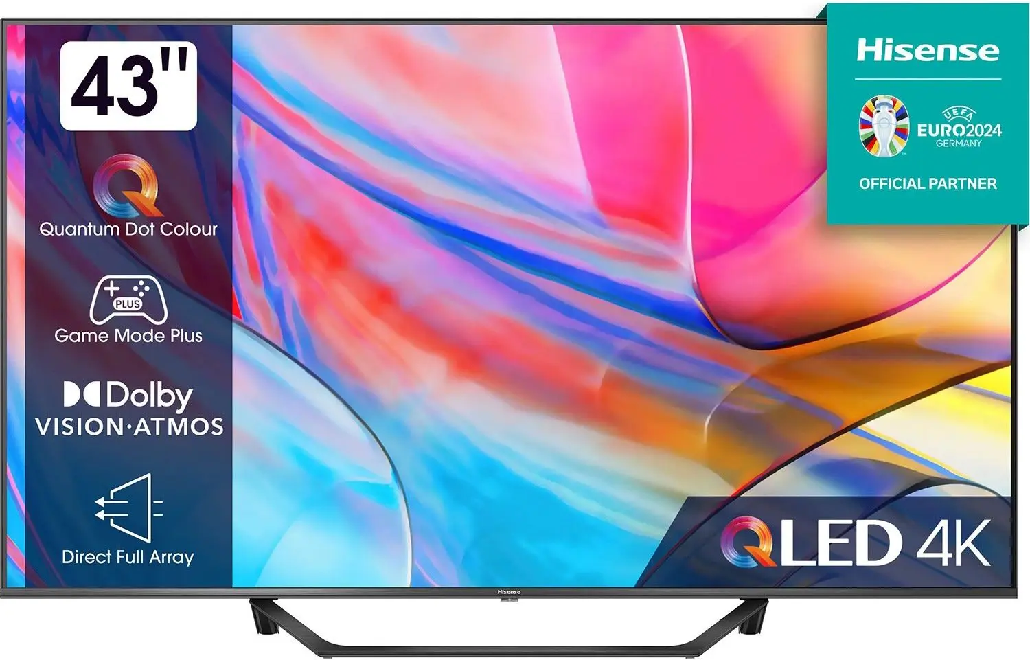 Televizor Hisense 4K UHD Smart QLED 43A7KQ (Black)