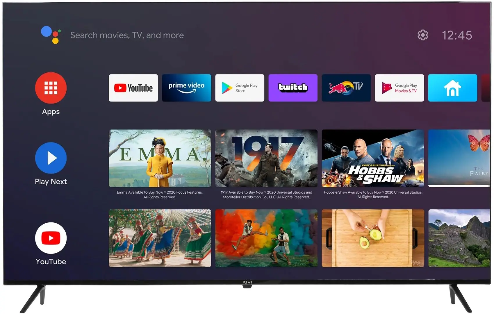 Телевизор Kivi 65'' 4K UHD Smart 65U740NB (Black)