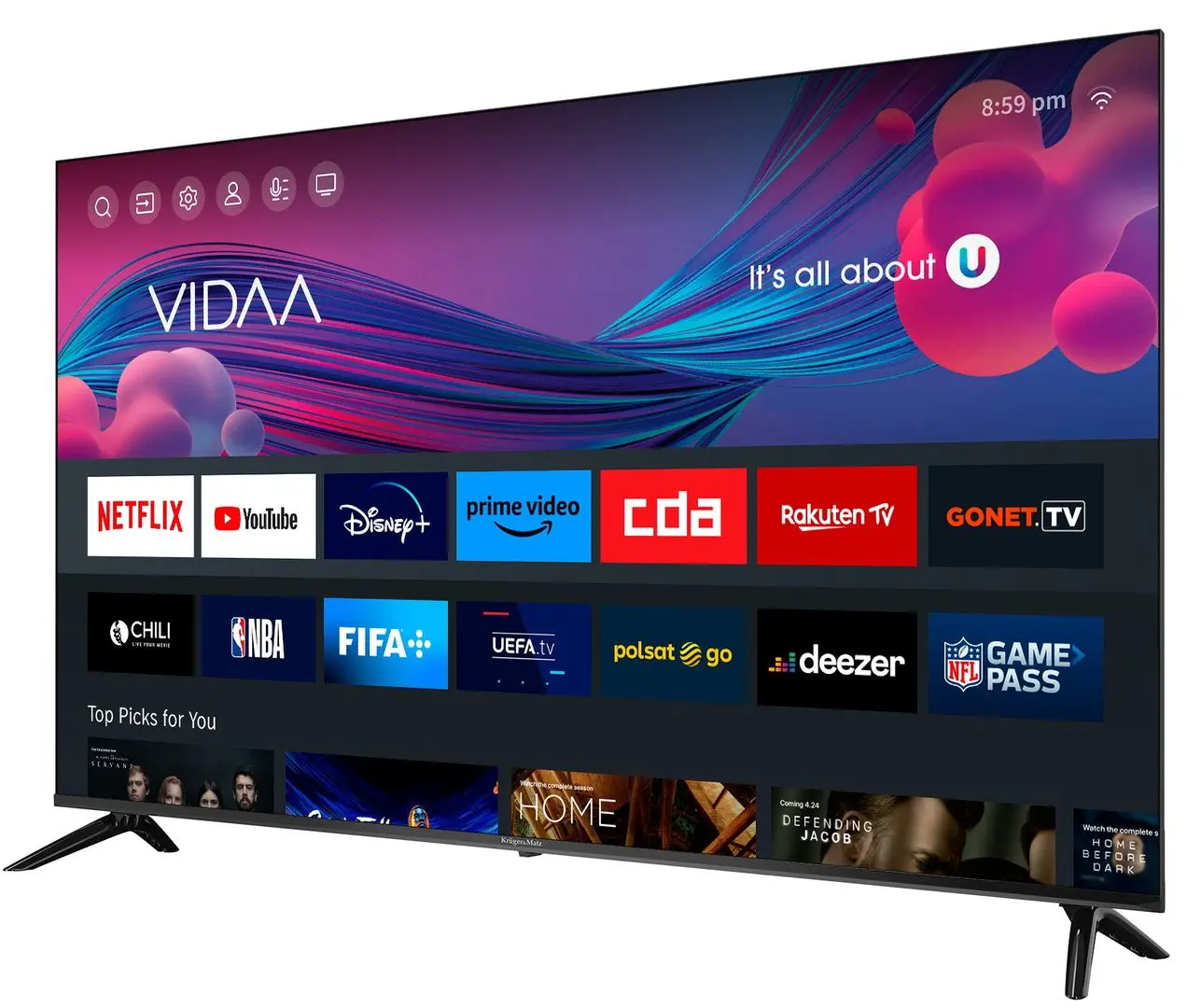 Televizor Kruger&Matz 4K UHD Smart KM0265UHD-V (Black) - 2