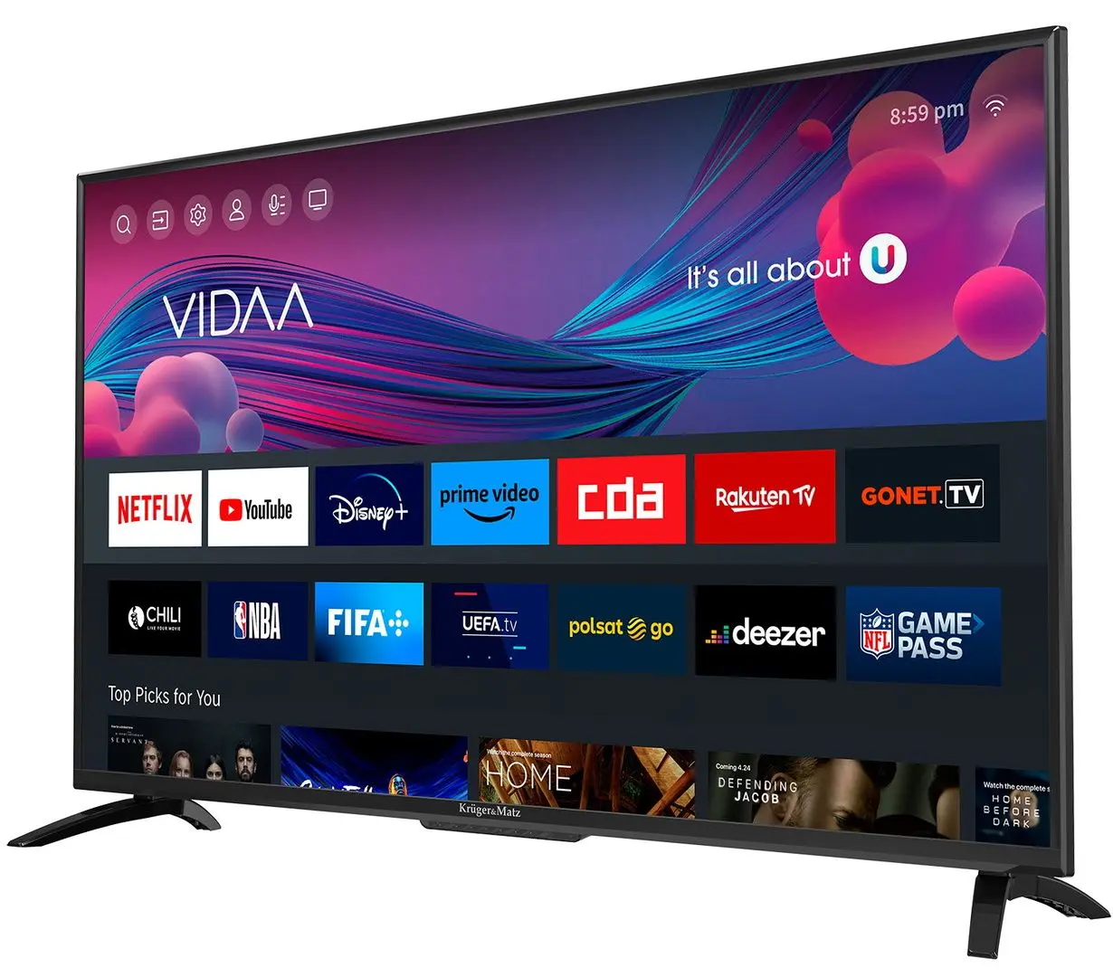 Televizor Kruger&Matz Full HD Smart KM0240FHD-V (Black)