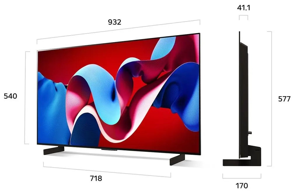 Телевизор LG 4K UHD Smart OLED42C44LA (Black)