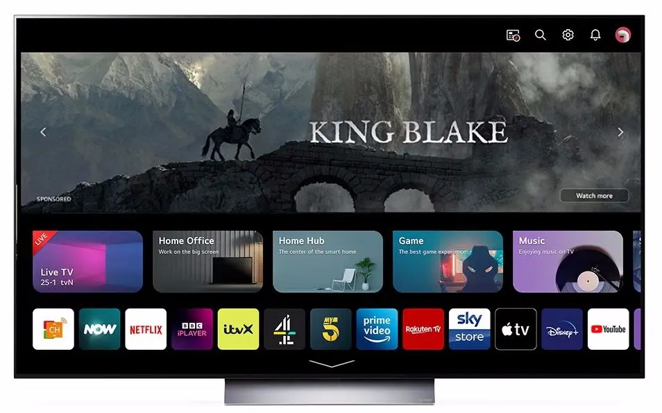 Телевизор LG 4K UHD Smart OLED77C36LC (Black/Silver)