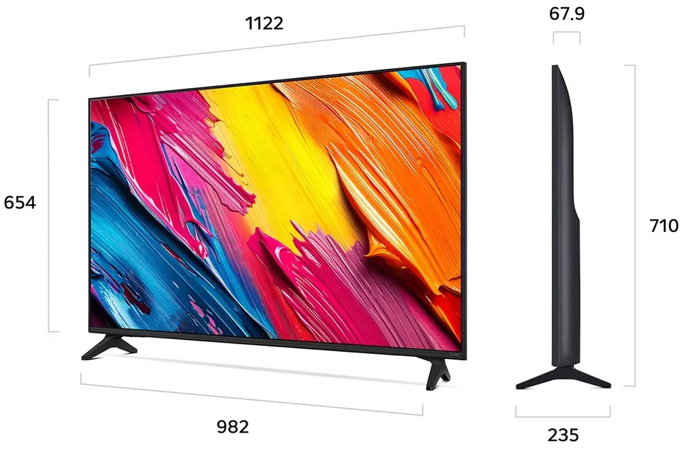 Телевизор LG 50QNED70A6A QNED 4K Smart (Black)