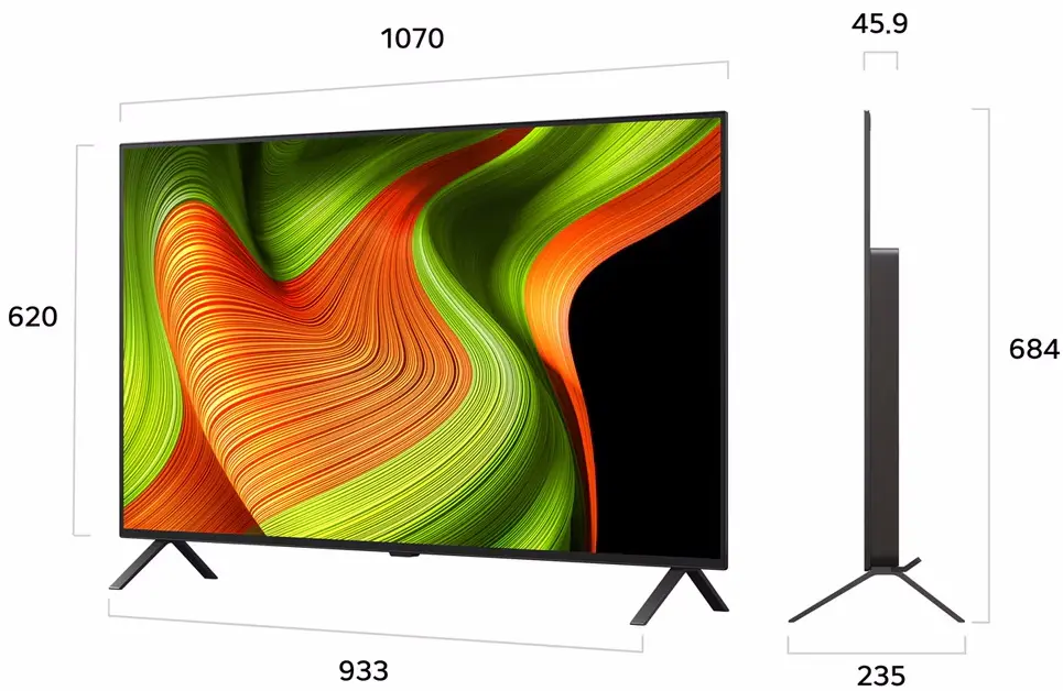 Телевизор LG OLED48B56LA OLED 4K Smart (Black)