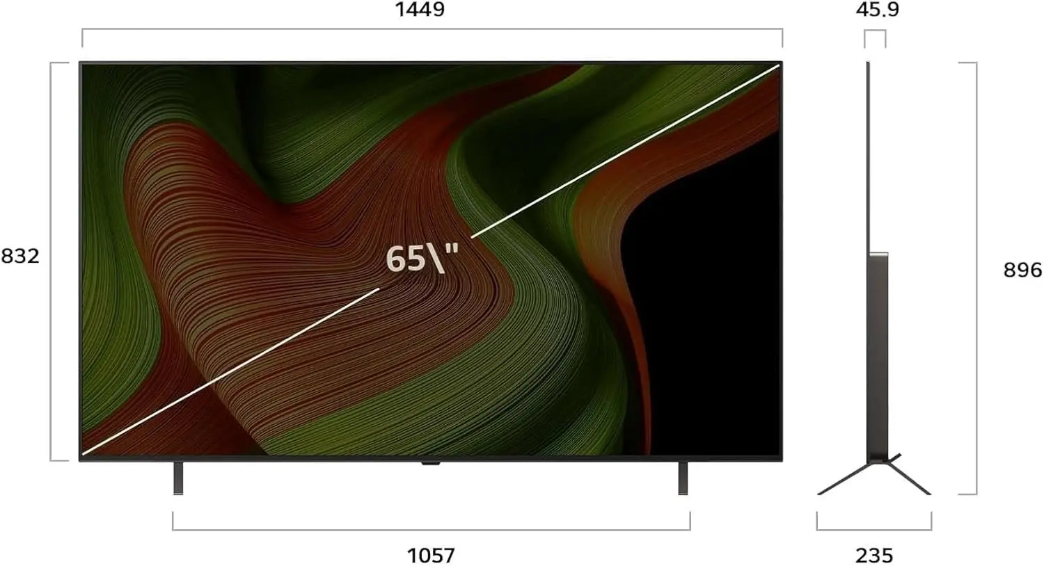 Телевизор LG OLED65B59LA Oled AI 4K B5 Smart (Black) - 5