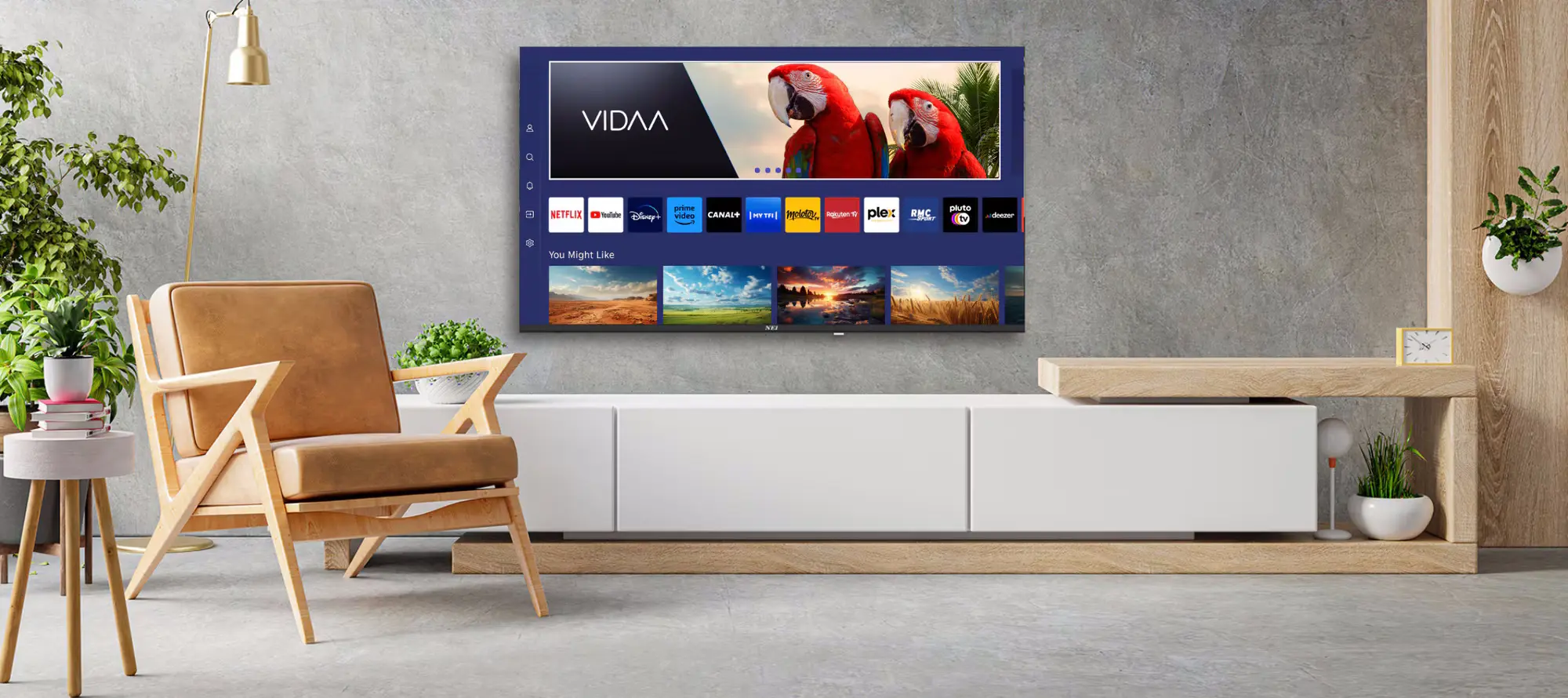 Televizor NEI 43NE7901 4K Smart QLED(Black)