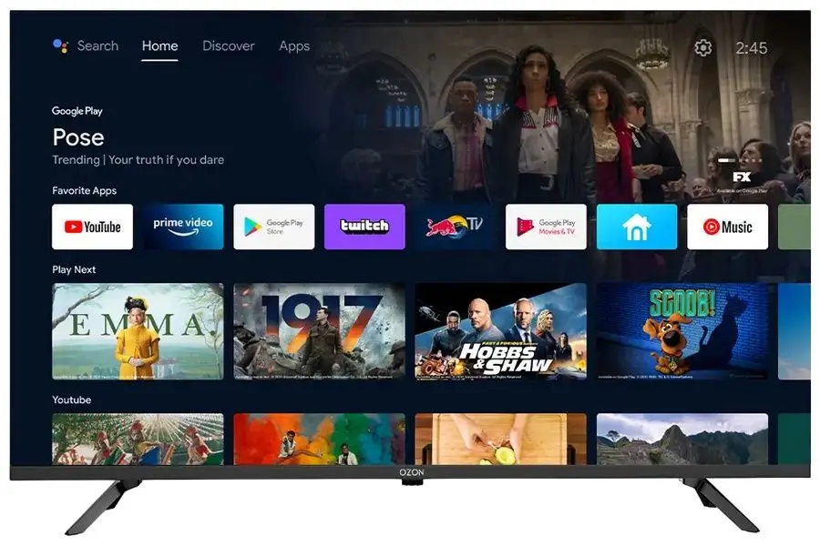 Televizor Ozon FHD Smart H40S7000R (Black)