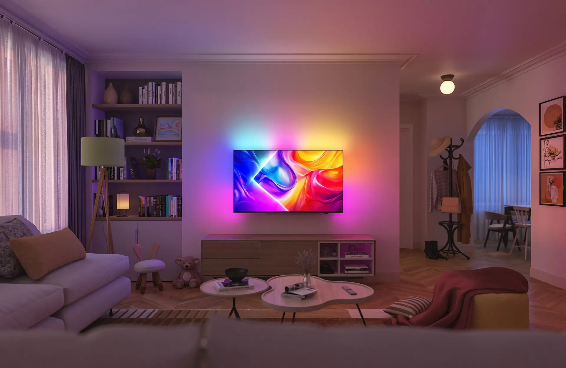 Телевизор Philips 43PUS9010/12 QLED 4K Smart (Black) - 4