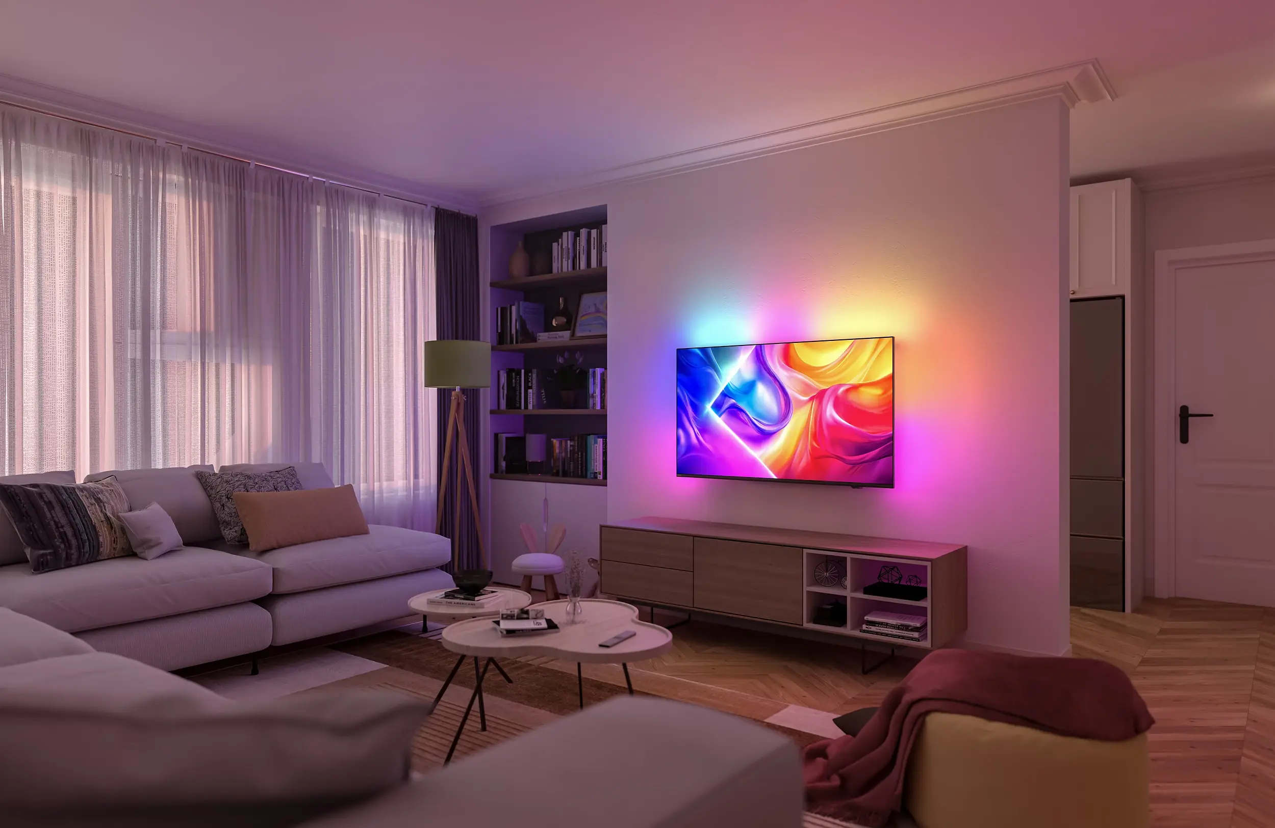 Телевизор Philips 75PUS9010/12 QLED 4K Smart (Black) - 7