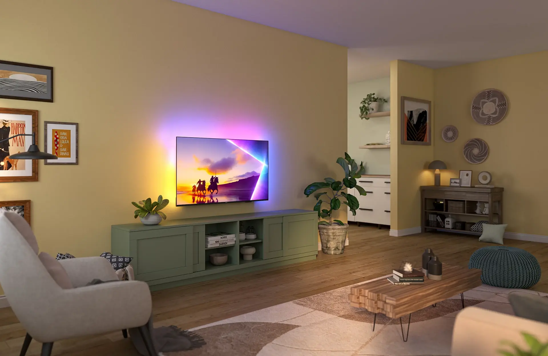 Телевизор Philips 85PUS8510/12 QLED 4K Smart (Black) - 5