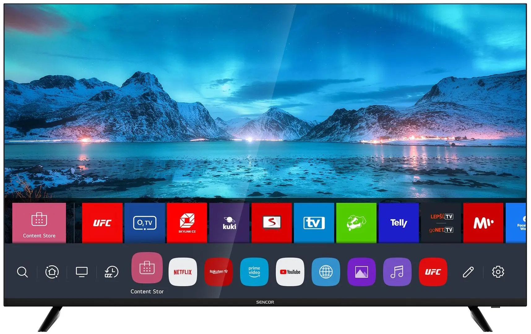 Телевизор Sencor 4K UHD Smart SLE 55US800TCSB (Black)