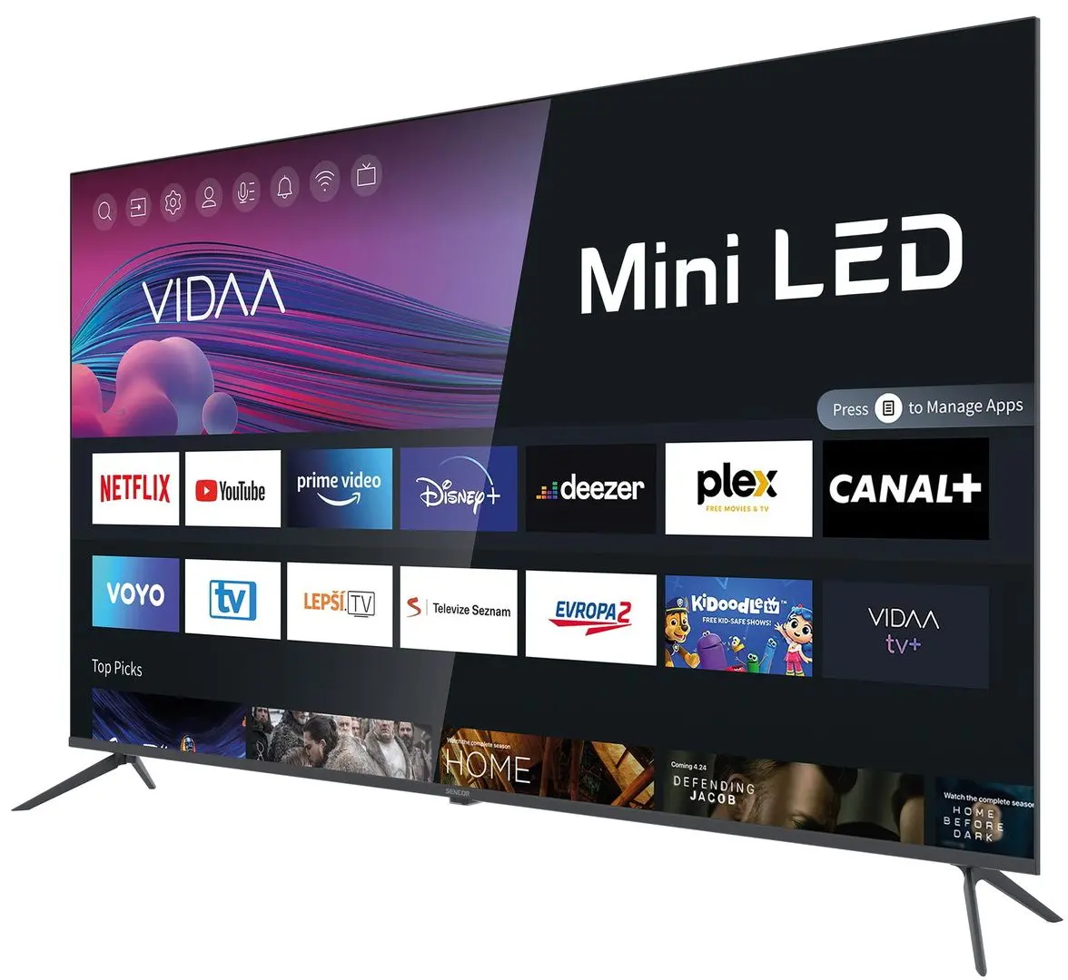 Телевизор Sencor Smart 4K UHD 65MUS700TCSB (Black) - 2