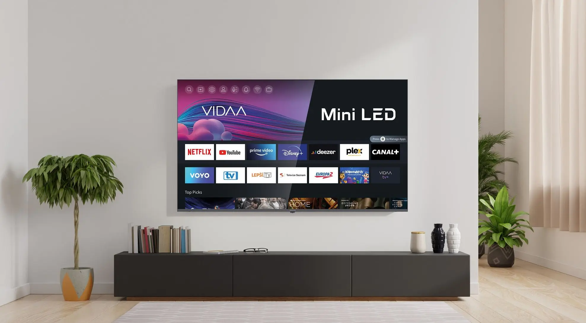 Телевизор Sencor Smart 4K UHD 65MUS700TCSB (Black) - 4