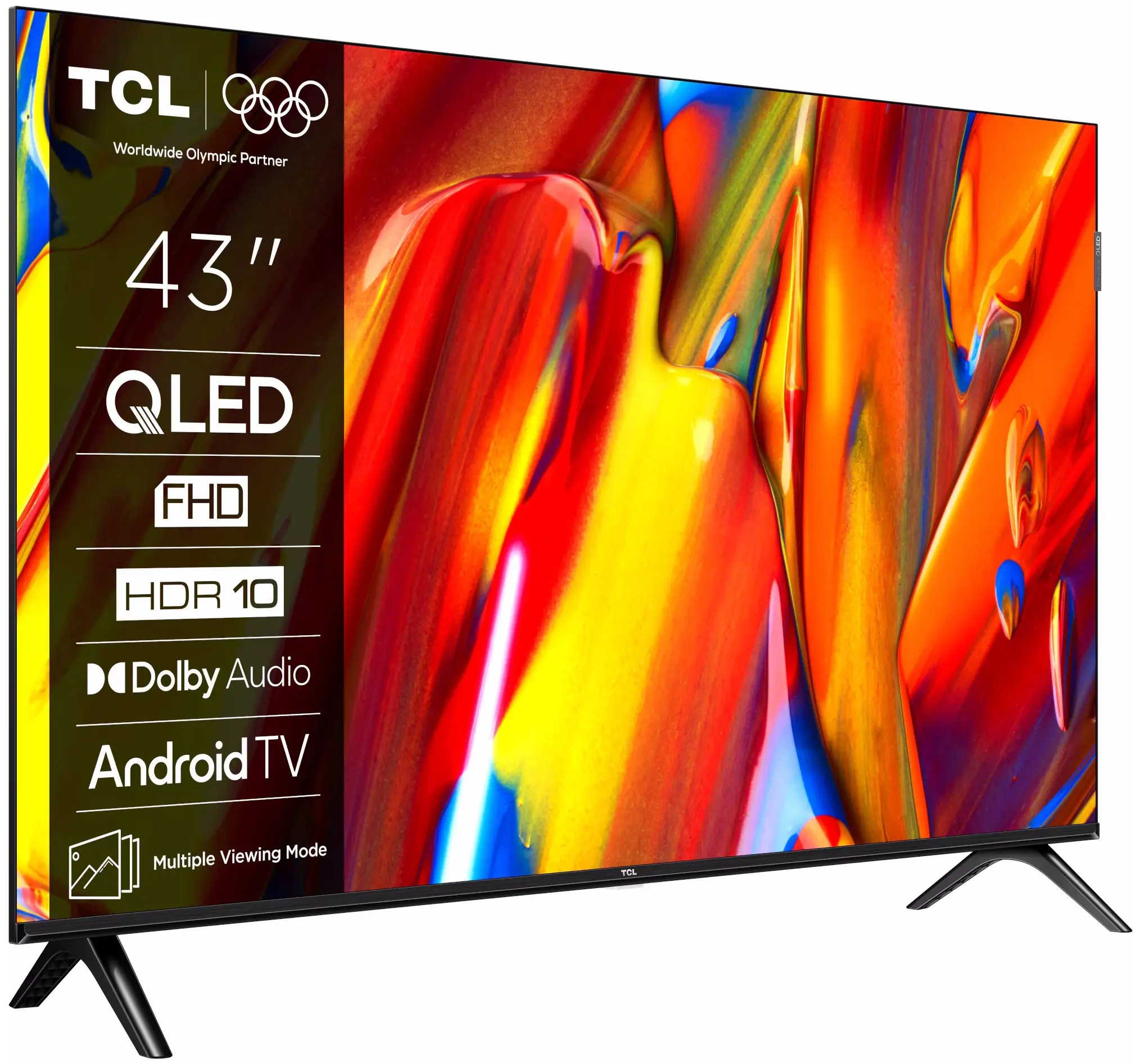 Телевизор TCL 43V5C QLED FHD Smart (Black) - 2
