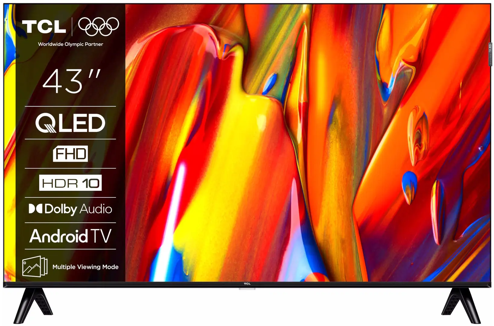 Телевизор TCL 43V5C QLED FHD Smart (Black)