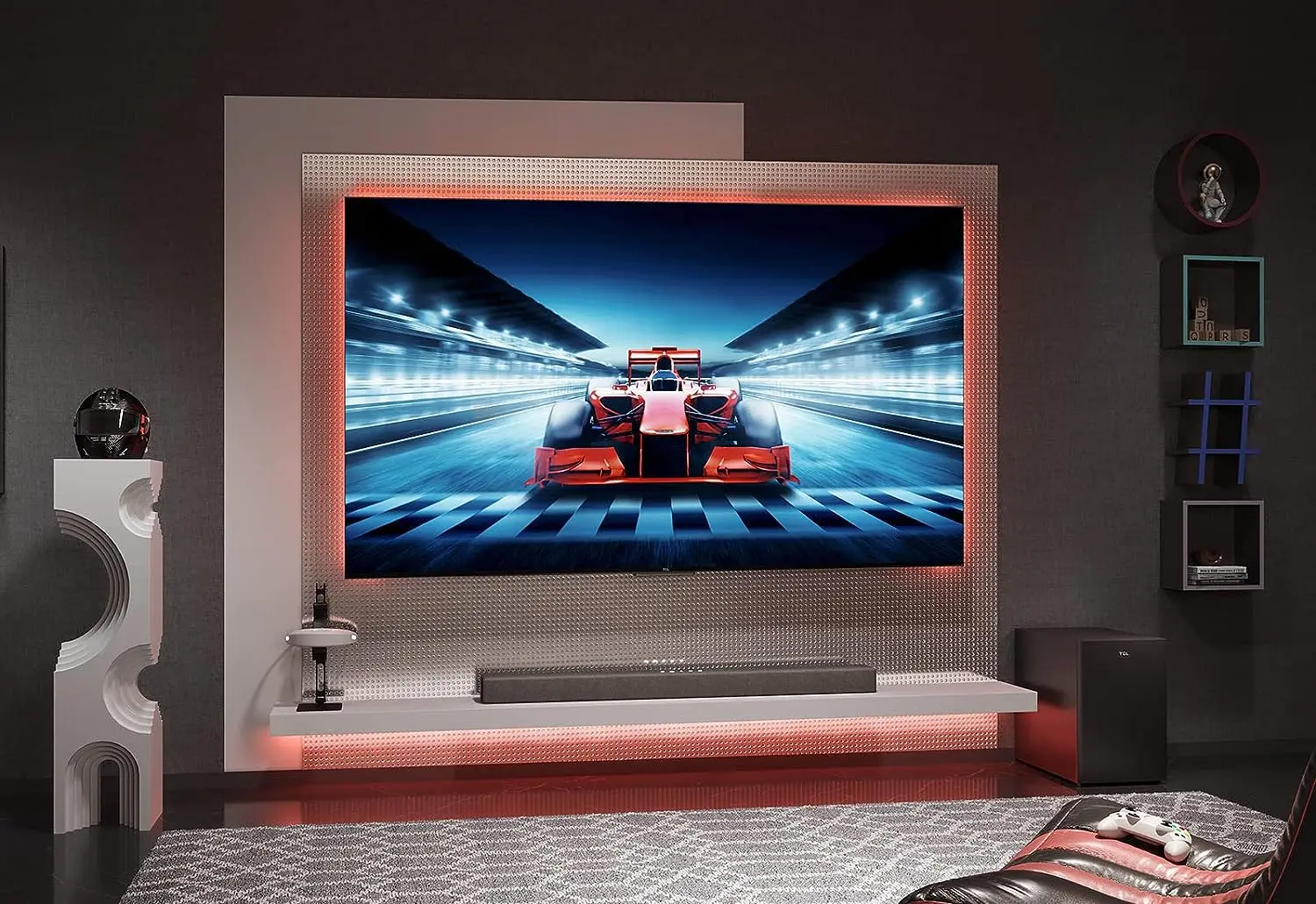 Televizor TCL 4K UHD Smart 75C745 (Brushed Titanium) - 4