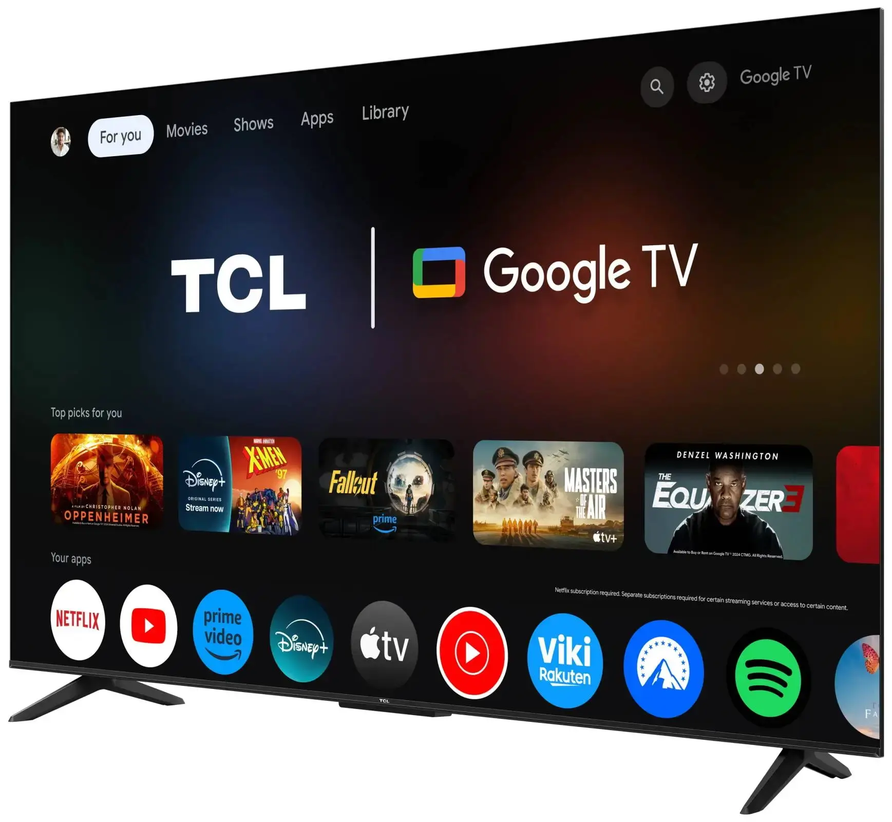 Телевизор TCL 55P7K QLED 4K Smart (Black) - 3