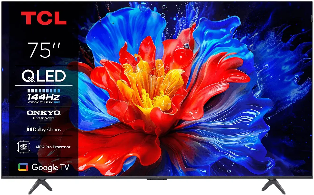 Televizor TCL 75P81K QLED 4K Smart (Black)