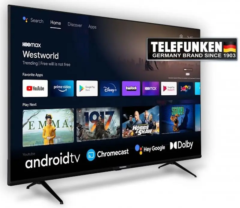 Televizor Telefunken 4K UHD Smart 55QUA9340M (Black)